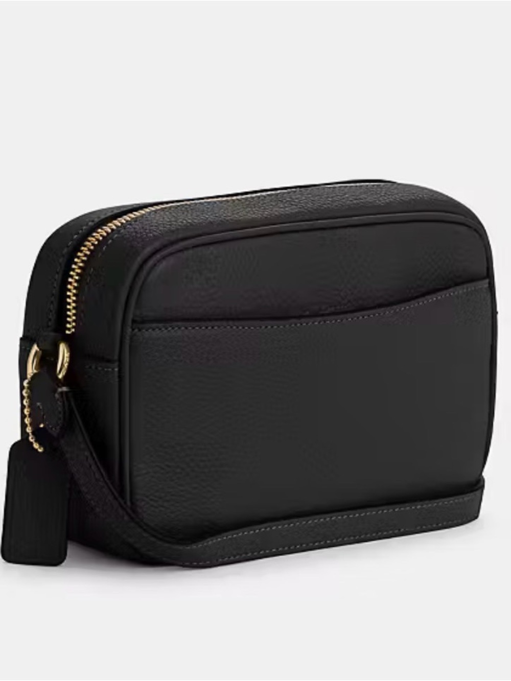 Coach Black Pebbled Leather Camera Crossbody with Gold Hardware - Picture 4 of 8